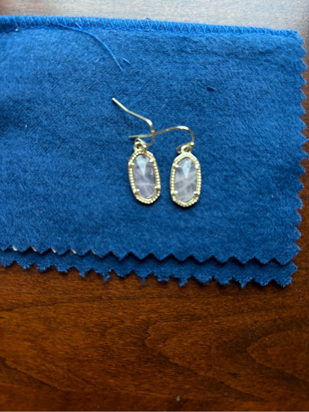 Kendra Scott Rose Quartz dangle Earring